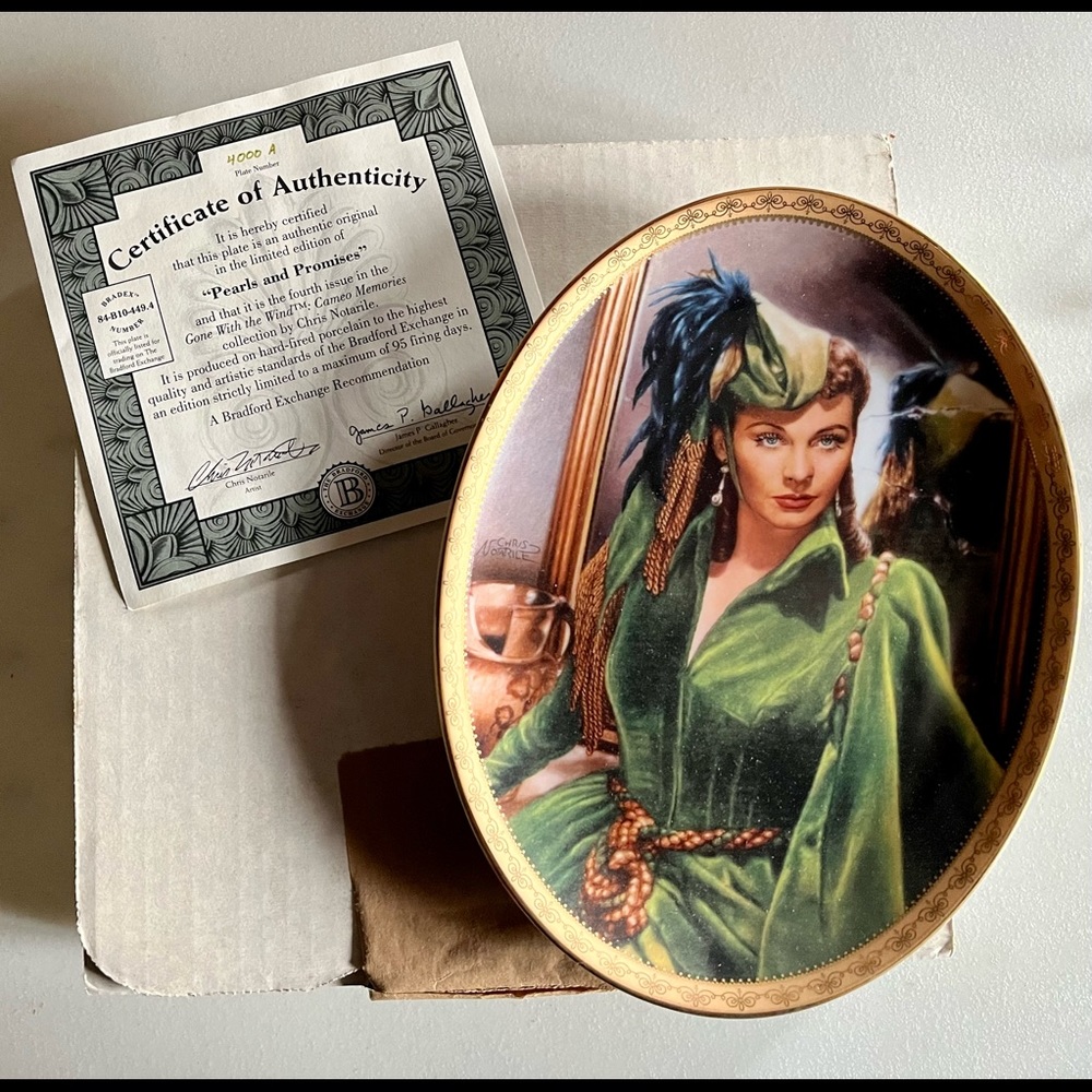 GWTW Scarlet Plate